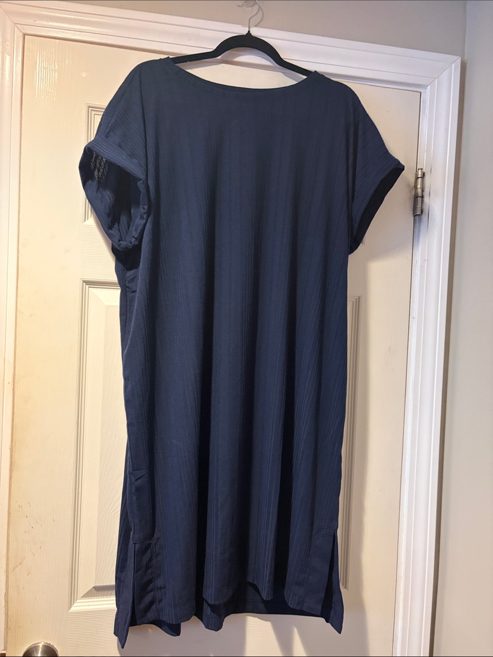 LuLaRoe Chelsea Short Sleeve T-Shirt Dress in Navy XL